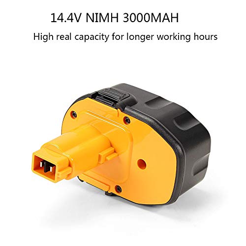 POWERAXIS Herramienta Eléctrica Batería de Ni-MH 14.4V 3000mAh para DEWALT DC9091 DC9094 DE9031 DE9038 DE9091 DE9092 DE9094 DE9502 DW9091 DW9094