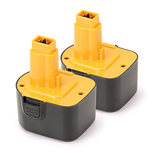 POWERGIANT 2PCS 12V 3.0Ah NI-MH Batería para Dewalt DC9071 DE9074 DE9071 DE9075 DE9501 DW9072 DE9037 DE9072; Black & Decker A9252