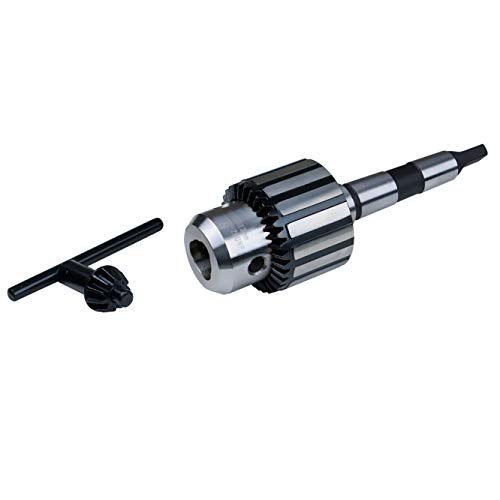 Powertec 71099 precisión llave Portabrocas para taladro 1/32 – 1/2 "con clave y rosca 1/2" -20 Morse Taper