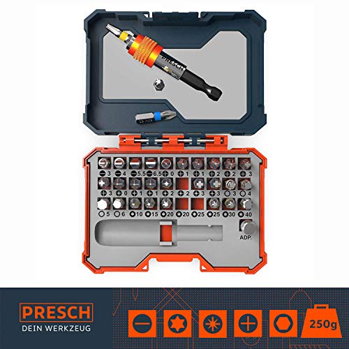 Presch juego caja 32 puntas - puntas magnéticas con soporte de cambio rápido - para destornillador eléctrico