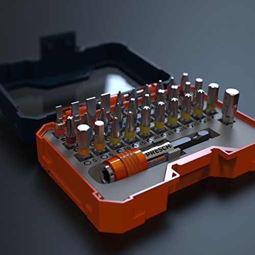 Presch juego caja 32 puntas - puntas magnéticas con soporte de cambio rápido - para destornillador eléctrico