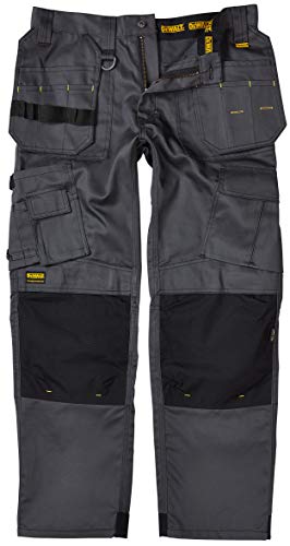 Pro-Tradesman - Rodillera para pantalón de trabajo (cintura 32, 31 patas), color gris y negro