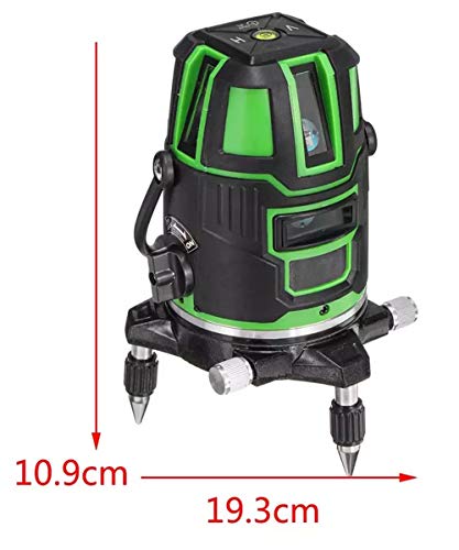 QMZDXH Nivel de Láser de Autonivelación de Haz Verde 3D, Herramienta de Láser de Autonivelación de Alineación de Nivel Láser Multilínea de Haz Verde