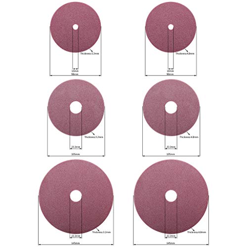 RRI Afilador de motosierra eléctrica Muela de diamante 98/105/145 mm Espesor 3.2/4.5 mm Dientes de sierra de cadena para corte y pulido de bordes