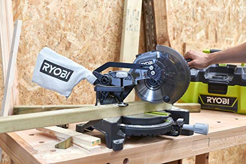 Ryobi EMS190DCL ONE + Sierra de inglete, 18 V (solo cuerpo)