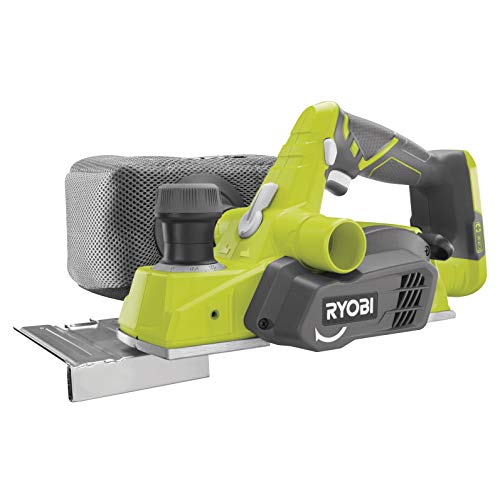 Ryobi R18PL-0 18V cepilladora inalámbrica Ancho de Cepillado 82 mm con Sistema de aspiración, con Cuchilla de carraca de 2 m, sin batería ni cargador-R18PL-0