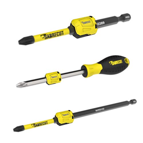 SabreCut SCRMSH_3 - Soporte magnético para tornillos de impacto, destornilladores y otros accesorios (compatible con Dewalt, Bosch, Makita, Irwin, etc.)