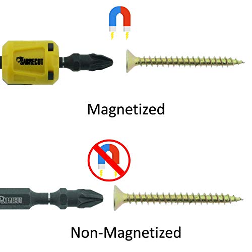 SabreCut SCRMSH_3 - Soporte magnético para tornillos de impacto, destornilladores y otros accesorios (compatible con Dewalt, Bosch, Makita, Irwin, etc.)