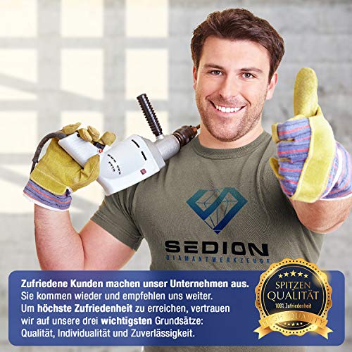 SEDION ® Diamante Abrundfäser 35 mm x R15 – para redondear azulejos duros, Feinsteinzeug, granito, mármol, etc. – Radiusfräser Sedion Premium Calidad Kantenfräser para taladros – Profilfräser R 15