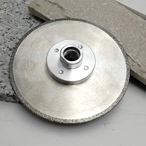 SHDIATOOL Disco Diamante 115mm Electrochapado Hoja de Sierra para Corte y Esmerilado Piedra Granito Mármol Azulejo