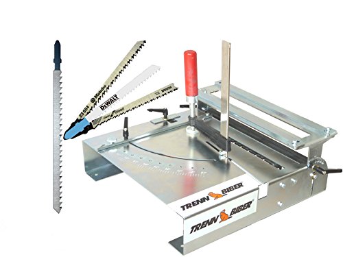 Sierra de calar con inglete, para perfiles de aluminio, perfiles de acero + hojas de sierra de calar Bosch DeWalt y Metabo