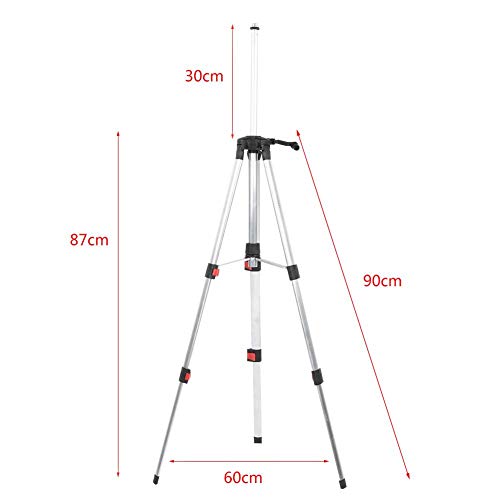 Soporte de Trípode de Nivel Láser Trípode de 1.2M Extensible Trípode de Nivel Plagable para Herramienta Automática de Medida