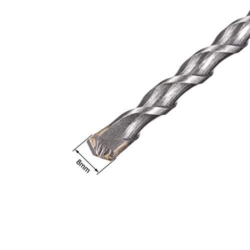 Sourcingmap SDS Plus - Broca para martillo perforador (punta de 8 mm, profundidad significativa de 107 mm, longitud de 191 mm, 5 unidades)