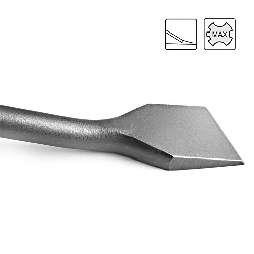 S&R - Cincel SDS MAX para baldosas 400 x 50 mm, geometría optimizada / MADE IN GERMANY / Calidad Profesional