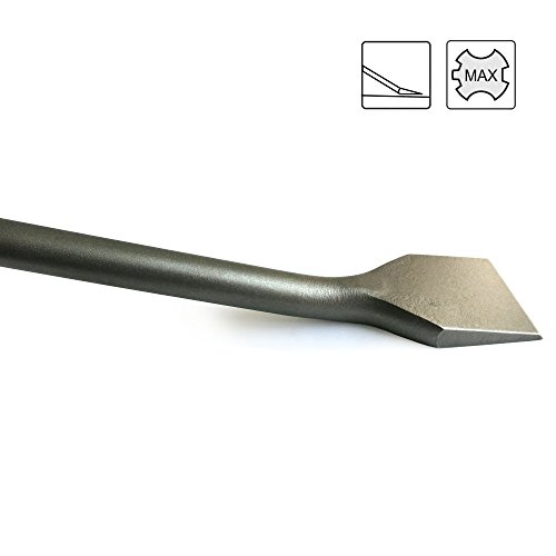 S&R - Cincel SDS MAX para baldosas 400 x 50 mm, geometría optimizada / MADE IN GERMANY / Calidad Profesional