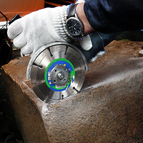 S&R Disco de corte de diamante, 125 x 22,2 x 10 mm, Hoja circular para cortar Granito, Piedra Natural. Calidad Profesional