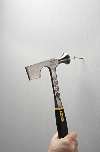 Stanley 1-54-015 Martillo para Placa de Yeso Antivibración 400g, Negro/Plata, 14-Ounce Drywall