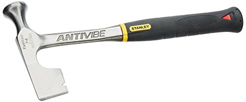 Stanley 1-54-015 Martillo para Placa de Yeso Antivibración 400g, Negro/Plata, 14-Ounce Drywall