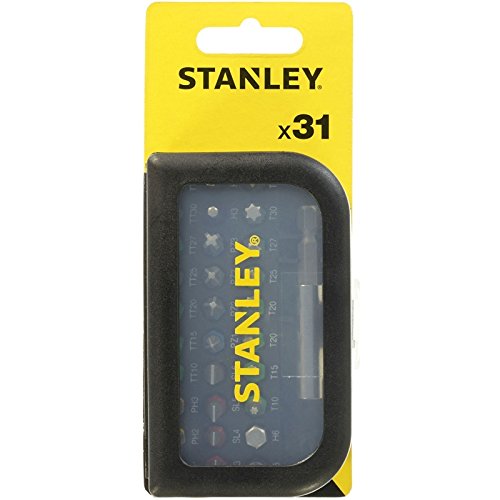 Stanley STA60490-XJ Juego de 31 Piezas para atornillar, Negro