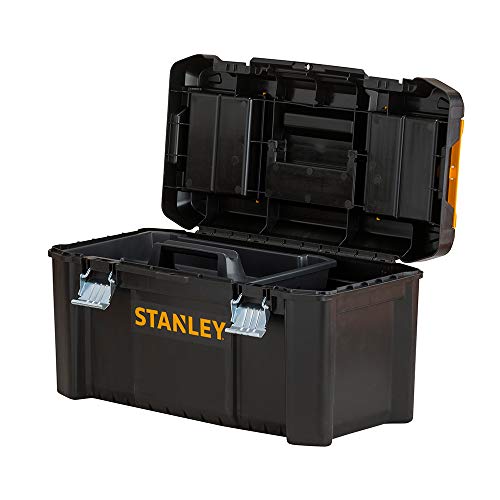 STANLEY STST1-75521 - Caja de herramientas de plastico con cierre metálico, 48.5 x 25 x 25 cm