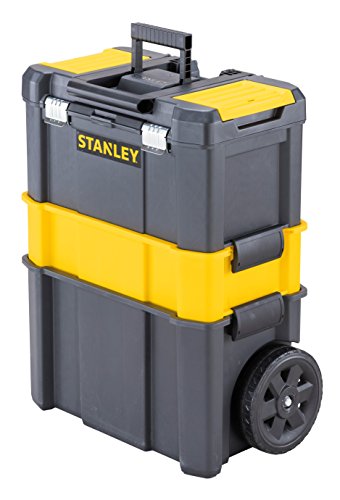 STANLEY STST1-80151 - Taller móvil para herramientas 3 en 1 con cierres metálicos, capacidad 20 kg