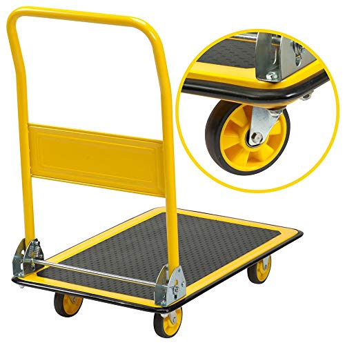 Stanley SXWTD-PC527 150 kg Steel Platform Truck - Yellow