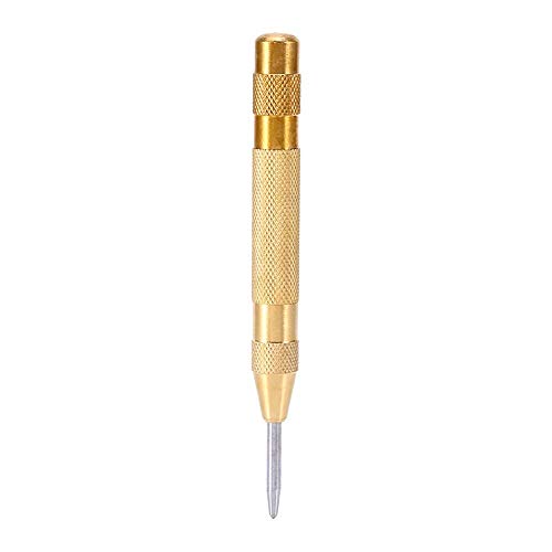 SUZHENA herramientas 130 mm / 5.12 '' taladro localizador central automático herramienta de marcado de abolladuras de madera prensada de metal-negro/dorado 2 colores para elegir, dorado