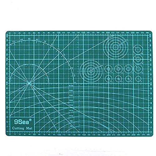 SUZHENA herramientas Estera de corte estera de corte de reparación automática herramienta de mosaico tablero de talla sello de goma tablero de talla base de modelo de tablero de mano, 1 piezas
