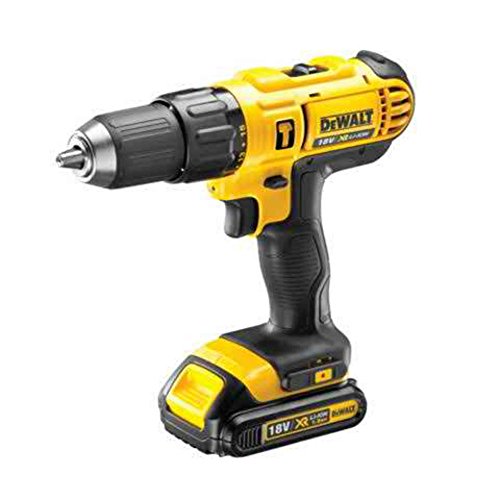 Taladro inalámbrico, de la marca DeWalt, con batería de litio (DCD776C1-GB), 18 V