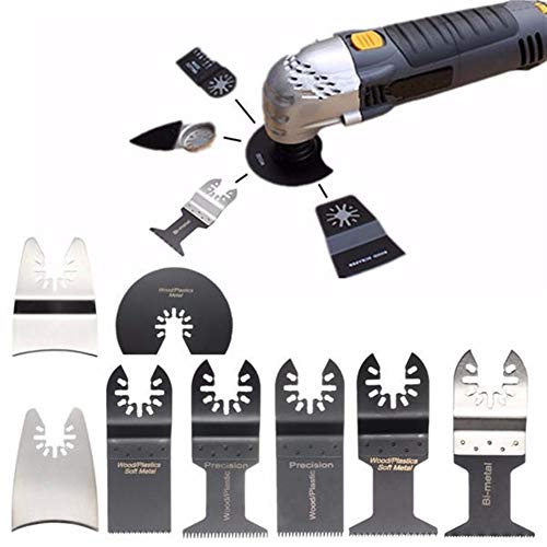 Top insertos de corte de carburo para hacer oscilar el cortador 12pcs cuchillas oscilantes Multitool por Bosch Fein Multimaster Dewalt sierra Porter