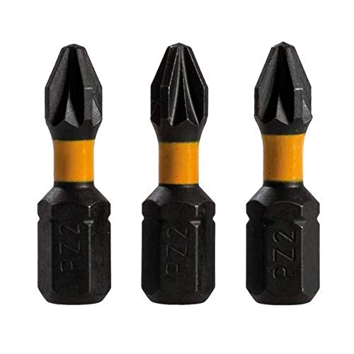 Triton TPTA51740013 Puntas Pozidriv para atornillador de impacto, 0 V, Negro, PZ2 50 mm, Set de 3 Piezas