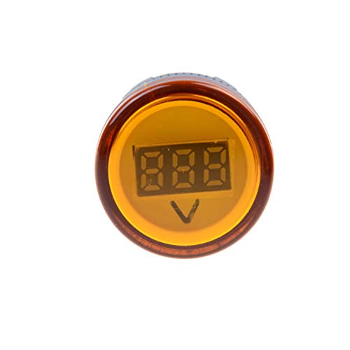 Voltage Meter - 22mm Voltmeter Ad16 22dsv Ac 60 500v Volt Gauge Voltage Meter Indicator Lamp - Meter Range Display Bass Cable Pack Leads Blue Subwoofer Socket Green Audio Guage Marine Poi