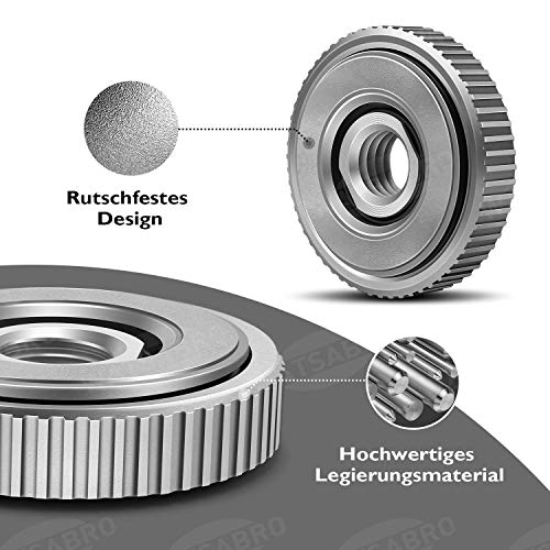 WATSABRO Tuerca de Sujeción Rápida M14 para amoladora angular AEG, Black&Decker, Dewalt, Fles, Hitachi, Metabo, Makita etc.