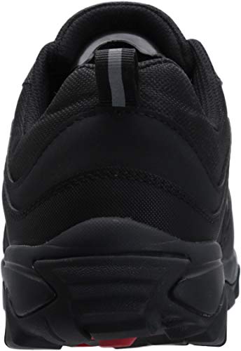 WHITIN Zapatos de Seguridad Hombres Zapatillas de Trabajo con Punta de Acero Ultra Liviano Reflectivo Anti-Deslizante Transpirable Zapatos de Industriay Construcción Negro 43 EU