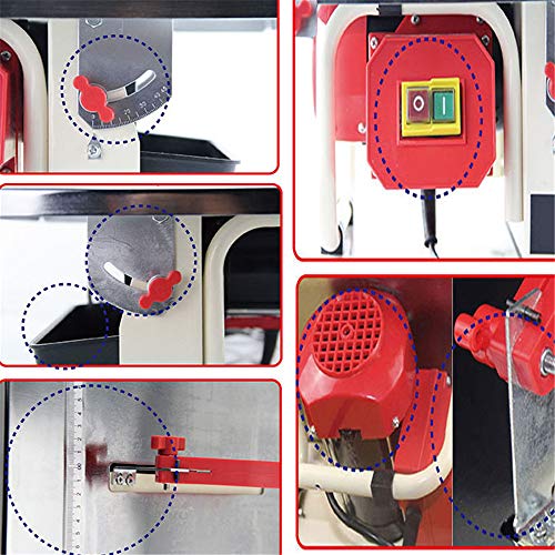 WXH Sierra de Mesa portátil Sierra de Mesa Herramientas eléctricas, Sierra de Mesa para Trabajos en Madera, Cortadora para Trabajar la Madera, Capacidad de Corte de baldosas de cerámica de Jade