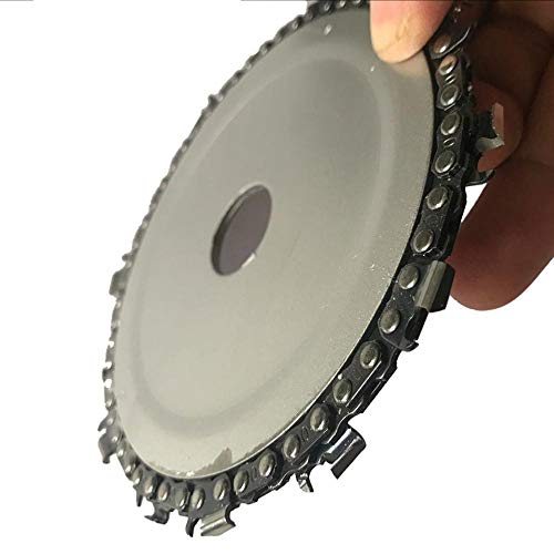 XiaoOu Disco de Cadena de Amoladora Disco de Talla de Madera 5 Pulgadas para Amoladora Angular de 125 mm 14 Dientes Herramienta de Sierra Manual para carpintería DIY Herramienta Esencial