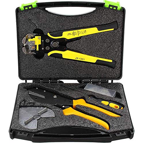 XiaoOu Serrucho 2 Unids/Caja Universal Angle Cutter Mitre Cizalla Tijeras Terminales Wire Stripper Tools Set para Corte Profesional