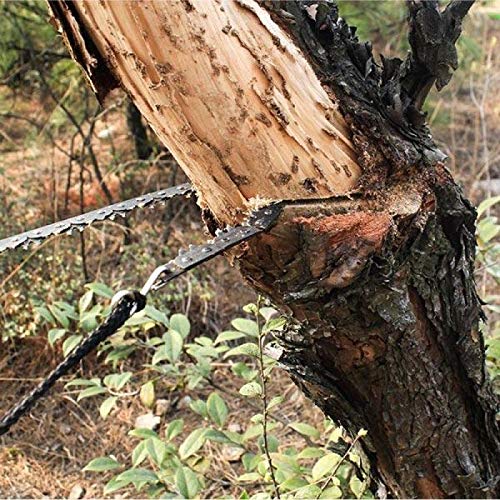 XiaoOu Sierras para Trabajar la Madera Sierra de Cadena Sierra portátil al Aire Libre   Acero Plegable Sierras manuales para Cortar Madera, Negro