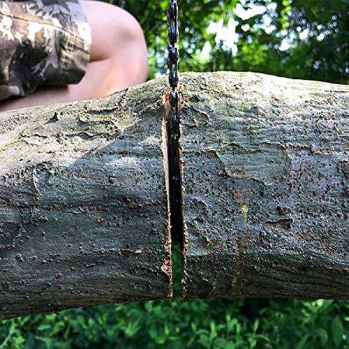 XiaoOu Sierras para Trabajar la Madera Sierra de Cadena Sierra portátil al Aire Libre   Acero Plegable Sierras manuales para Cortar Madera, Negro