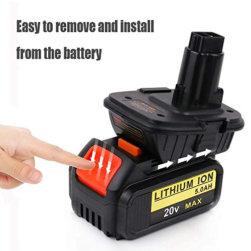 XITAI DCA1820 Adaptador de Batería para Herramientas Eléctricas DeWALT XRP 18V a 20V (Negro)