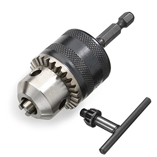 Yakamoz 0,6 – 6,5 mm 3/8 – 24unf portabrocas adaptador convertidor con 1/4 "vástago hexagonal cambio rápido | herramienta de conversión de atornillador de impacto