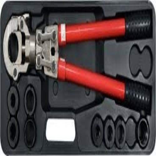 YATO YT-21735 ALICATES DE ENGARZADO MANUALES PEX, 0 W, 0 V, Rojo, Standard, Set de 9 Piezas