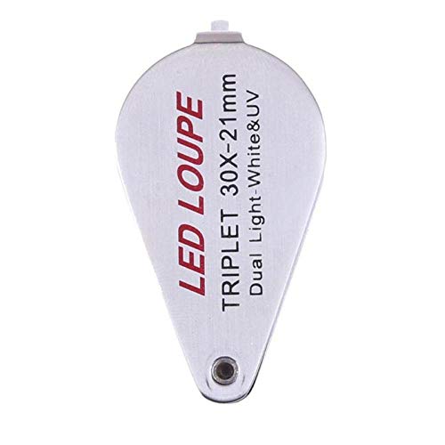 YOUZHA NewMini lupa plegable plegable 21mm 30X lupa joyería lupa antigua joyero con-1 piezas