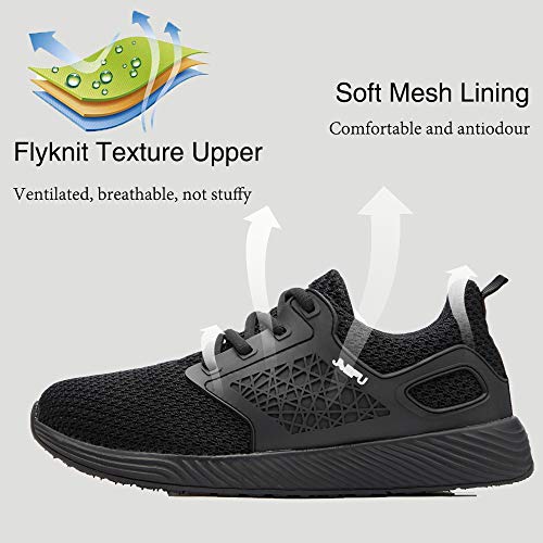 Zapatos de Seguridad para Hombre Transpirable Ligeras con Puntera de Acero Zapatillas de Seguridad Trabajo, Calzado de Industrial y Deportiva 42