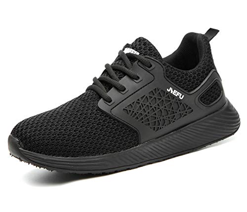 Zapatos de Seguridad para Hombre Transpirable Ligeras con Puntera de Acero Zapatillas de Seguridad Trabajo, Calzado de Industrial y Deportiva 42