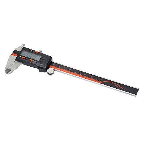 Zixin Digital Caliper, de Acero Inoxidable de 150 mm Escalas Calibradores fracción de Alta precisión Pantalla LCD Pie de Rey