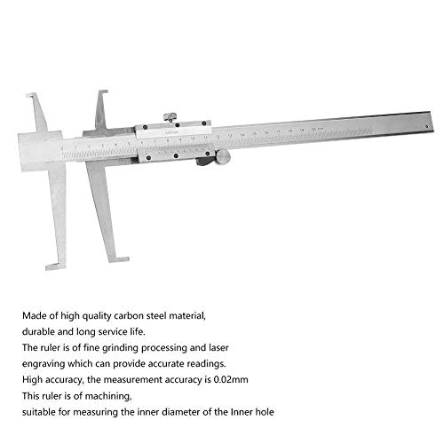 Zixin En el Interior del surco Calibre, de Alta precisión de Acero al Carbono Profesional Doble Garra Interna del surco calibradores Vernier (9-200mm)