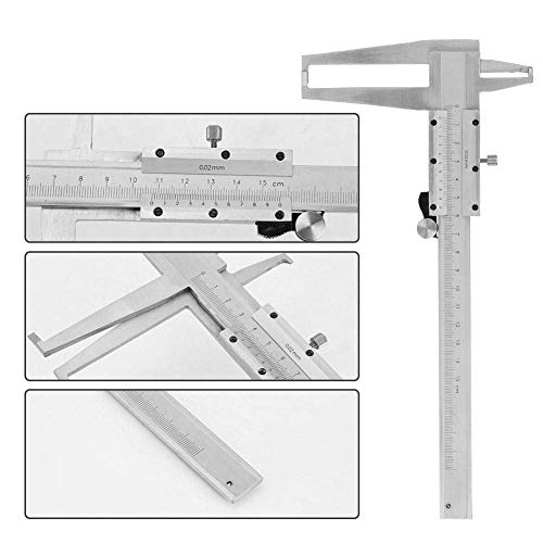 Zixin Pie de Rey, Acero al Carbono Dentro de la Ranura Vernier de micrómetro Interior Gauge Regla Herramienta de medición 9-150mm Pie de Rey