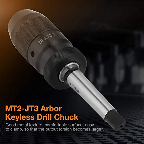 ZJN-JN Brocas, 1-16mm sin llave Torno mandril, capacidad de cambio de portabrocas, acero auto Apriete pesados ​​Profesional servicio de mango adaptador convertidor de accesorios Bits, con MT2-JT3 Tape