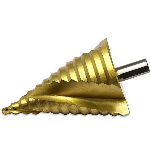 ZJN-JN Brocas, 6-65 Forma Mm La Pagoda copado-Triple HSS mango espiral de acero del metal pagoda Bit Paso taladro de perforación del agujero de perforación Cono Fresas de corte